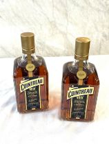 2 new and sealed bottles Cointreau Noir orange Liqueur 700ml