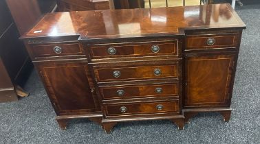 Mahogany side board measures approx 47 inches long, dept 15 and height 31