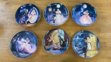 Selection of Franklin Mint Cinderella Collectors plates to include ' Fairy Godmothers Magic', '