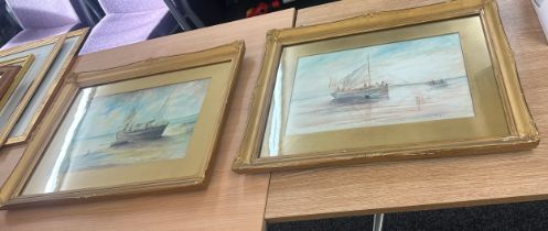 Pair of framed Pastol paintings, measures approximately 26 by 20 t Westcott