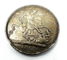 1887 victorian silver crown