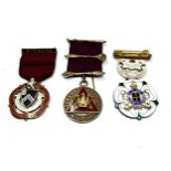 3 silver Masonic Jewels