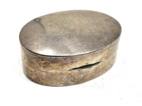 victorian .925 sterling oval snuff box