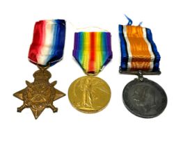 ww1 trio mons star medal group named on star c.h.108021 pte a.brook R.M.Brigade the pair named .ch.