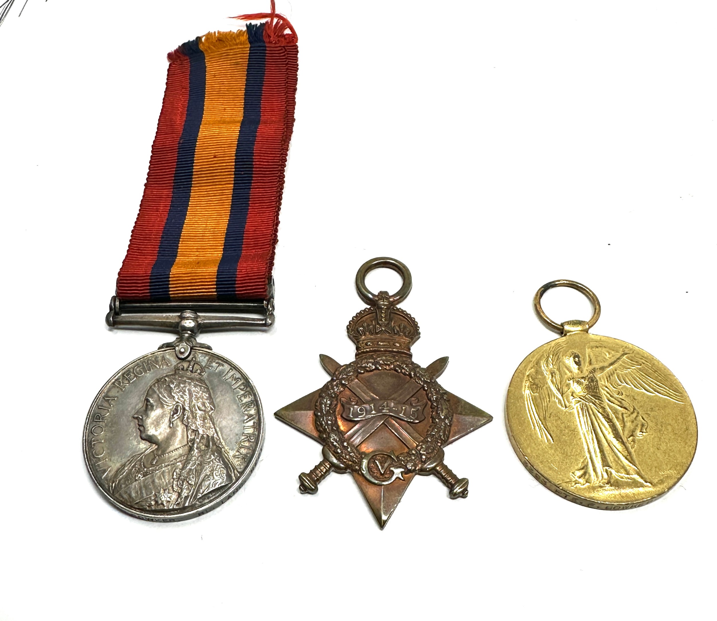 Boer War WW1 Medal Group Named QSA 7137 Pte. F . Bowker Royal Lanc.reg - Bild 2 aus 4
