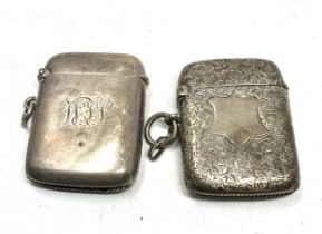 2 x .925 sterling vesta cases