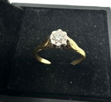 18ct gold diamond ring weight 2.6