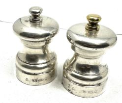 2 x .925 sterling salt / pepper mills