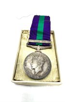 WW2 G.S.M Medal Palestine 1945-48 Clasp sigmn c.w.smith r.sigs