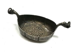 .830 silver novelty viking ship salt dish