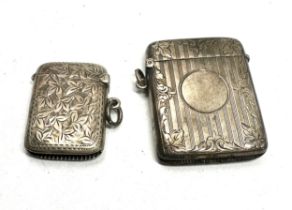 2 x .925 sterling vesta cases