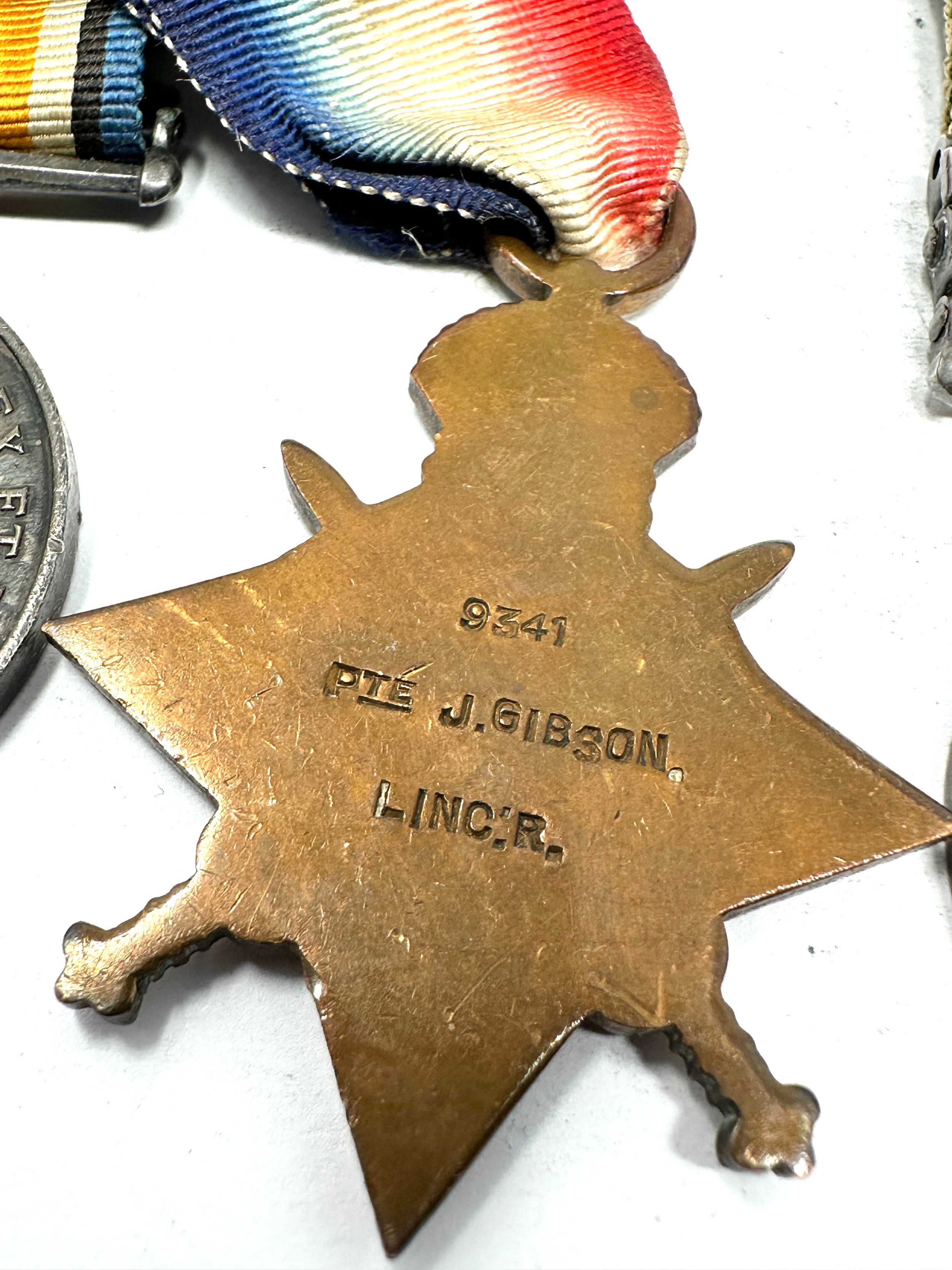 Boer War WW1 Medal Group Lincolns Named Pte J. Gibson boer war pair named 4578 pte j gibson 2nd - Bild 4 aus 4