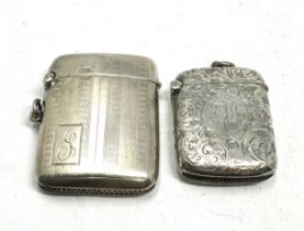 2 x .925 sterling vesta cases