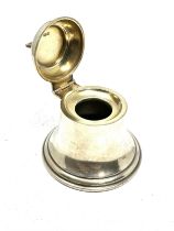 .925 sterling weighted bell form ink well