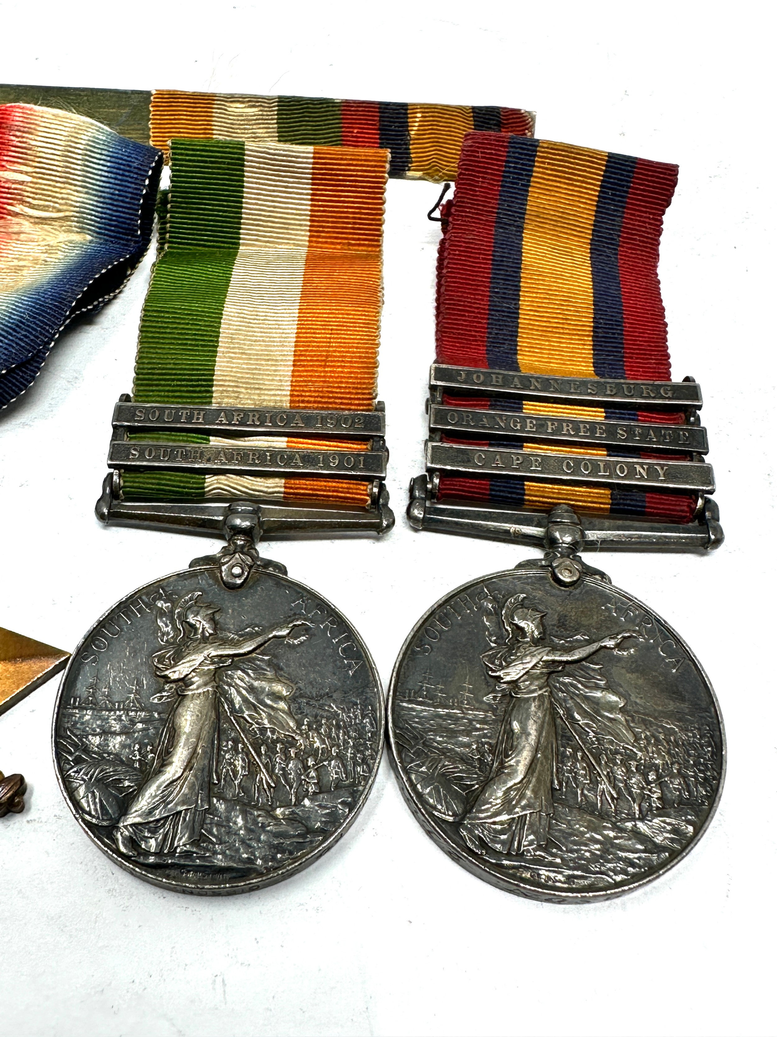 Boer War WW1 Medal Group Lincolns Named Pte J. Gibson boer war pair named 4578 pte j gibson 2nd - Bild 2 aus 4