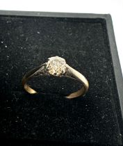 18ct gold diamond vintage ring (1.3g)