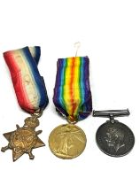 WW1 1914-15 Star Trio & Original Ribbons Named 10305 cpl p gallery oxf & bucks l.i
