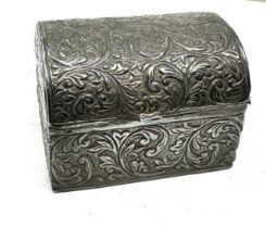 stamped .800 silver trinket box