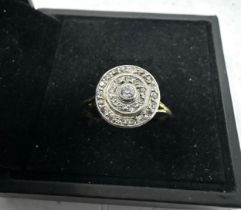 9ct gold diamond ring weight 1.8g