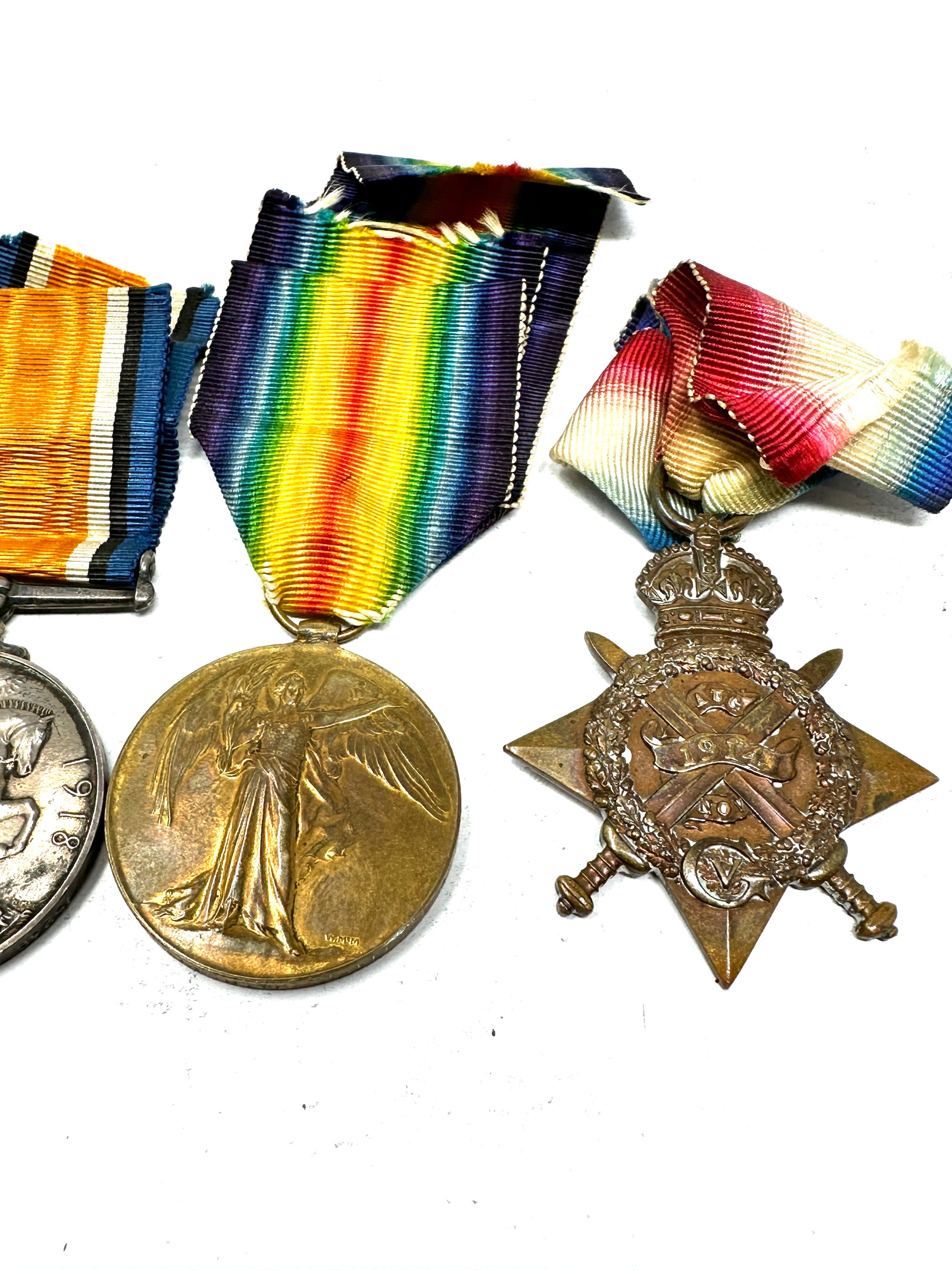 WW1 1914 Morning Star Trio I.G.S Medal Group named 75236 gbr bdr j whittaker r.f.a-ra - Bild 3 aus 5