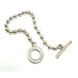 Silver ball link bracelet by designer Gucci (15g)