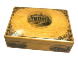 Antique wooden box of De la Rue & Co London playing cards