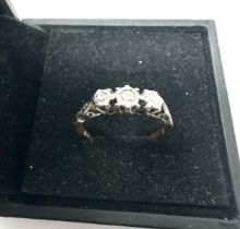 18ct gold diamond ring 2.3g weight