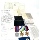 WW1 - WW2 Navy Family Officers Medals & Papers Boxed