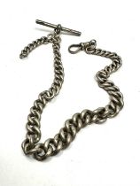 Silver antique graduated watch chain (51g)