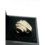 9ct gold diamond dress ring (4.8g)