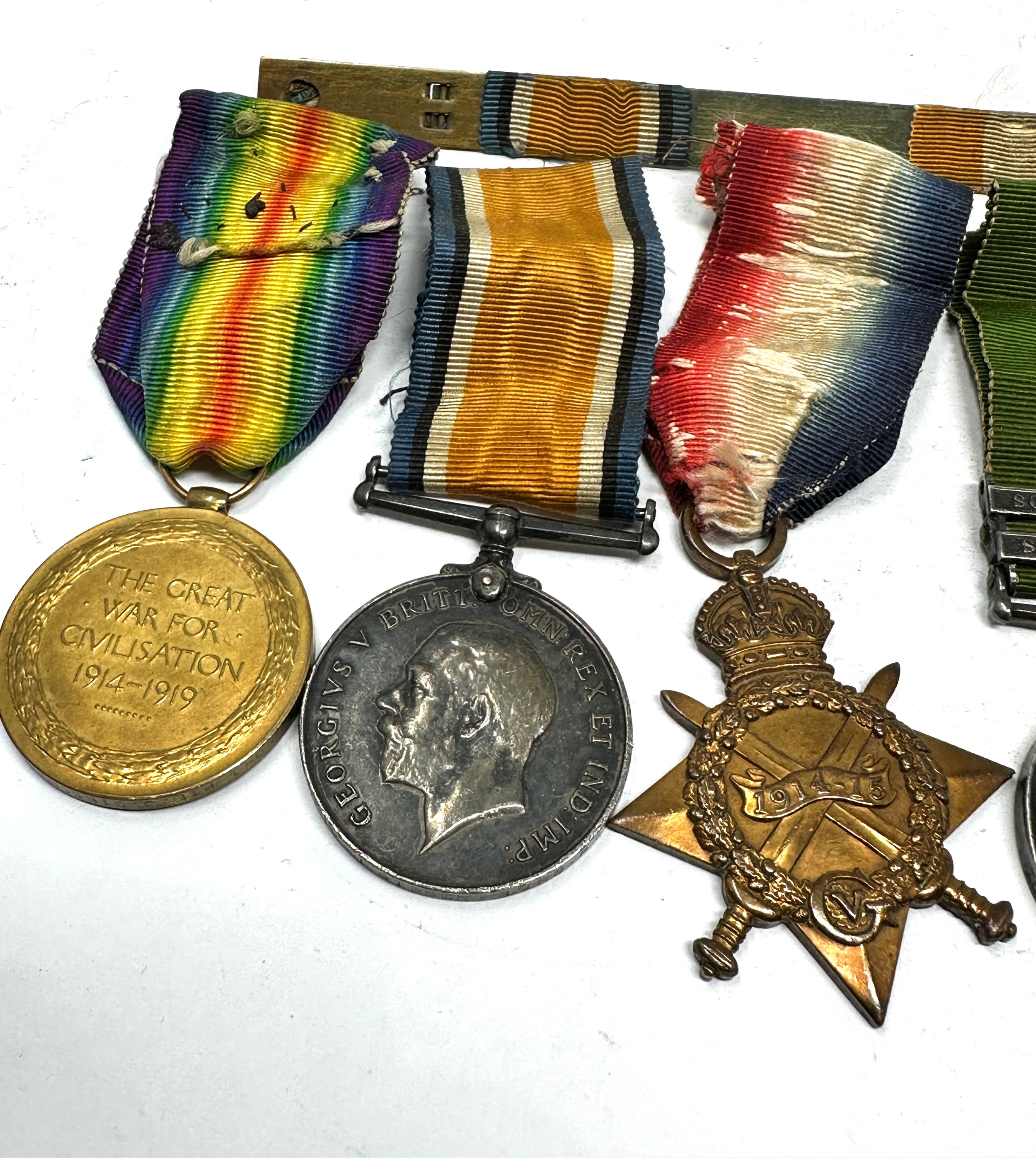 Boer War WW1 Medal Group Lincolns Named Pte J. Gibson boer war pair named 4578 pte j gibson 2nd - Bild 3 aus 4