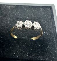 18ct gold diamond ring weight 1.3g