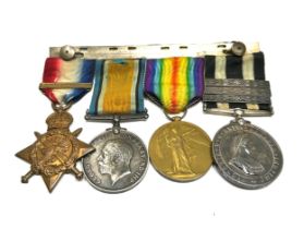 Mounted WW1 1914 Morn Star Trio St. John Medal Group