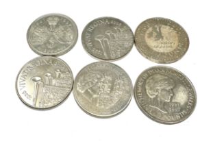 6 collectors five pound coins