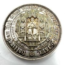 Victorian silver nottingham high school award medal to g.b.bryan mathematics 1891 measures 4.4cm dia