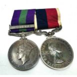 G.S.M Malaya & long service medal pair to cpl j.a traghheim R.A.F