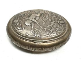 .950 silver cherub snuff box