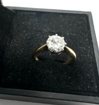 18ct gold diamond ring est 0.80ct diamond