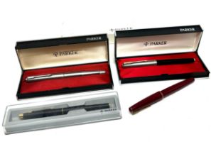 4 parker fountain pens