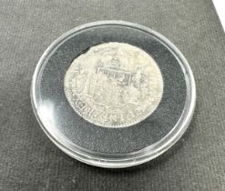 1700's Spanish Silver 2 Reales Coin