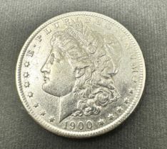 1900 o morgan silver dollar