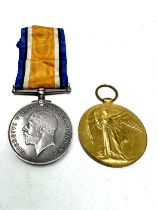 ww1 medal pair to pte kemble som.l.i