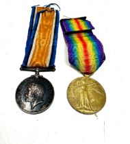 WW1 Medal Pair & Original Ribbons inc. Named SE 26621 C. Burmby a.v,c