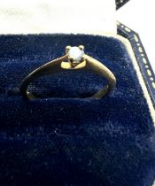 9ct gold sapphire ring weight 1.5g