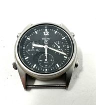 Vintage Seiko Men's Military Chronograph gents quartz wristwatch 7a28 7120 the watch is not