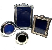 4 x .925 sterling photograph frames