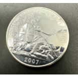 2007 Britannia one ounce fine silver two pounds coin