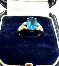 9ct gold topaz ring weight 3g