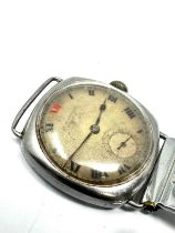 early vintage gents longines trench style wristwatch dial named j.w benson london Longines the watch