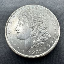 1921 morgan silver dollar